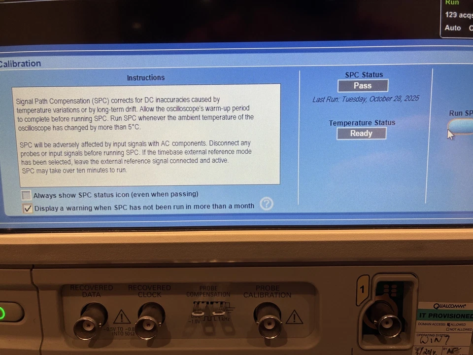 Tektronix DPO7254C Oscilloscope 2.5Ghz 4 Ch 40.0GS/s - Image 4 of 4