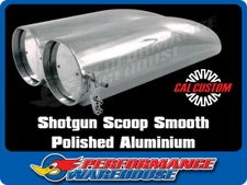 Cal Custom Polished Aluminium Shotgun Scoop to Suit Single or Dual Carb