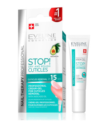 Eveline Nail Therapy Professional Removing Cuticles Cream-Gel Avocado Oil 12ml