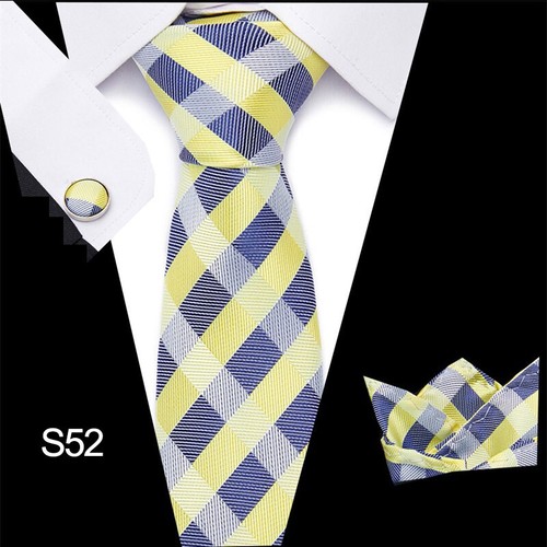 Krawatte + Einstecktuch + Stulpen SET Hochzeit Busniess Herren Binder Schlips - Bild 32 von 79