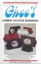 Vintage Cameo Clutch Purse Hand Bag Sewing Pattern UNCUT Retro 1980's
