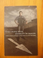 POSTCARD...NATIONAL DISABILITY AWARDS...RECREATIONAL VEHICLES..ADRENALINE RUSH