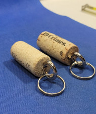 Floating Keychain Boat keys Swimming Pool Vintage Wine Cork Keyring lot Of 2