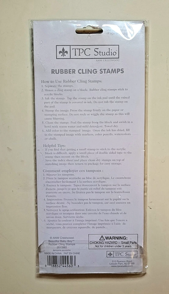 Juego de sellos de goma adhesivos para bebé niño TPC Studio nuevo sellado envío gratuito Foto 2 de 2