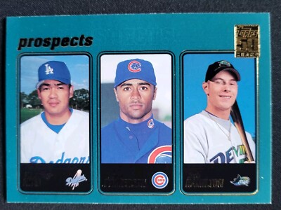 2001 TOPPS #362 CHIN-FENG CHEN/COREY PATTERSON/JOSH HAMILTON NMMT