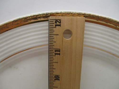Triumph American Limoges-Vermillion Rose 12" Platter- Sebring Ohio 22k - Picture 4 of 5