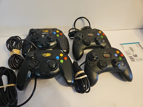 Lot Of 4 Original XBOX MadCatz & Game Fury Wired Controller