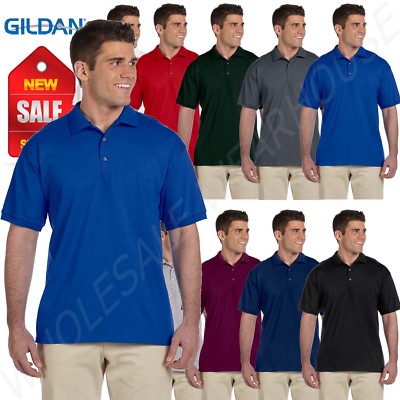 Gildan Mens Polo Shirt Ultra Cotton 