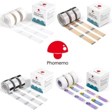 3 Rolls Adhesive Thermal Paper Sticker Label for Phomemo D30 Q30 Q31 Printer