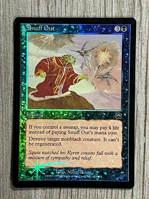 Snuff Out - Foil - English - Mercadian Masques MTG Magic LP