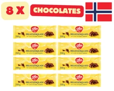 8 x Freia Original Melkesjokolade 200g - Norwegian Milk Chocolate *FREE SHIPPING
