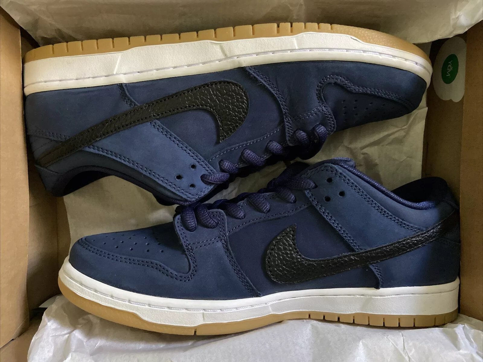 Nike SB Dunk Low Pro ISO Orange Label Midnight Navy Black Gum Size 10.5 |  eBay