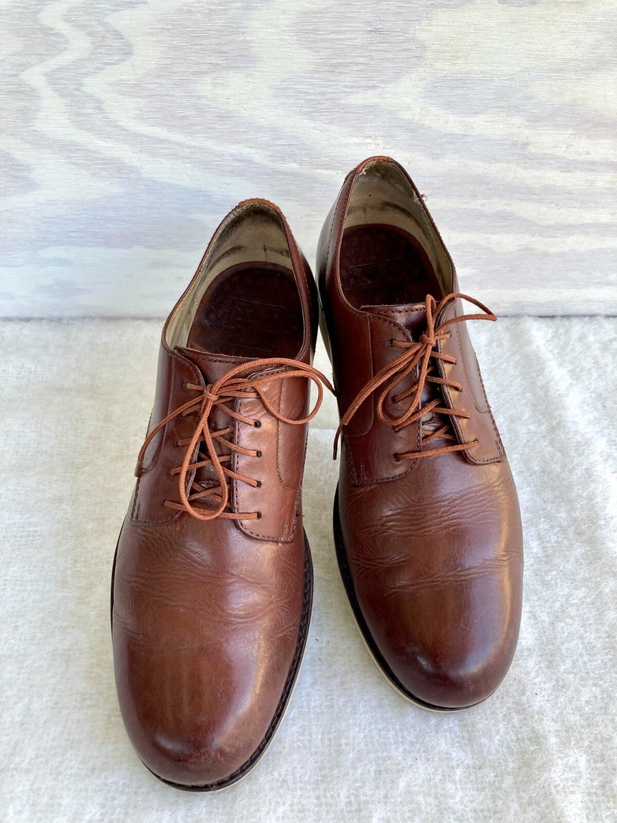 Frye Grant Mens Distressed Chestnut Brown Leather Classic  display picture 2