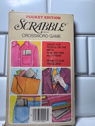 Vintage (1978) POCKET EDITION SCRABBLE NEW!! OLD STOCK Unused, Unpunched - Picture 2 of 2
