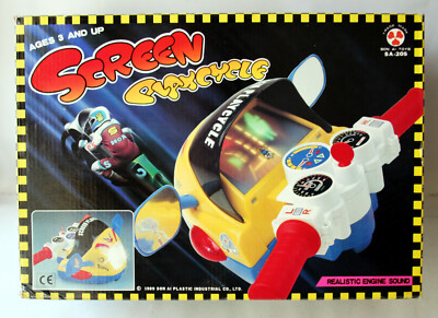 VINTAGE 1989 SCREEN PLAYCYCLE TABLE TOP DASHBOARD DRIVING GAME SON