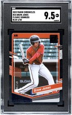 2023 Panini Chronicles Clearly Donruss #24 BLUE /50 SGC 9.5 MINT+