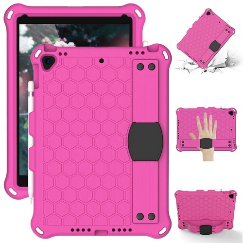 Rubber Stand Case Cover With Strap For iPad Mini Air Pro 1 2 3 4 5/6/7/8/9th Gen - Picture 30 of 84