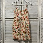 Blue Pepper Womens Size Medium Mini Dress Lined Floral Adjustable Strap