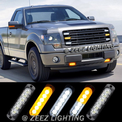 6 High Power LED Emergency Hazard Warning Flash Strobe Beacon Caution Light Bar
