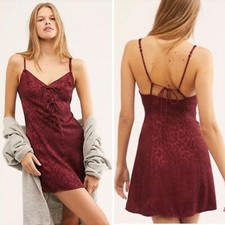 Free people Bow-dacious Mini Slip Dress L