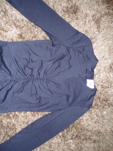 AKNVAS Größe 6 assymetrisch dunkelblau Kleid Langarm Daani Drapiert Lapis Jersey - Bild 5 von 13