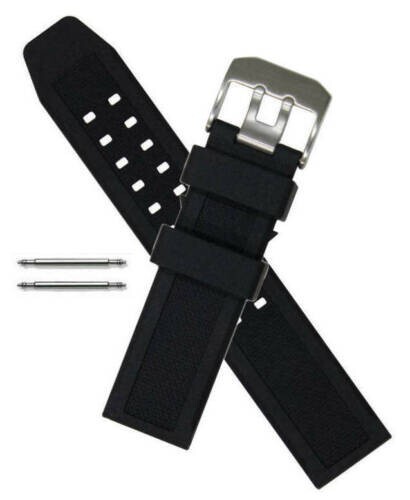 Luminox Replacemant Watchband Strap Steel Metal Buckle Size:SMALL (BLACK) - Picture 1 of 2