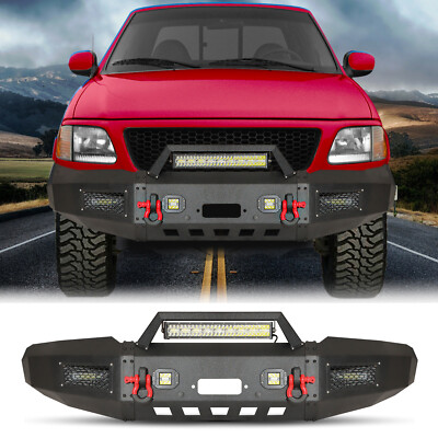 Front Bumper Steel For 1997-2002 2003 Ford F150 F-150 W/ Winch