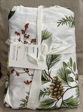 Pottery Barn Winter Pine Sheet Set QUEEN Holiday