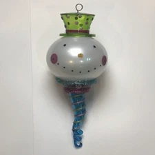 Snowman Ornament Head & Hat Extra Large Plastic Christmas 15.5"H x 7" Across