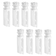 12 Sets Vertical Blind Stem Replacement Tabs White Carrier Clips Hooks Parts