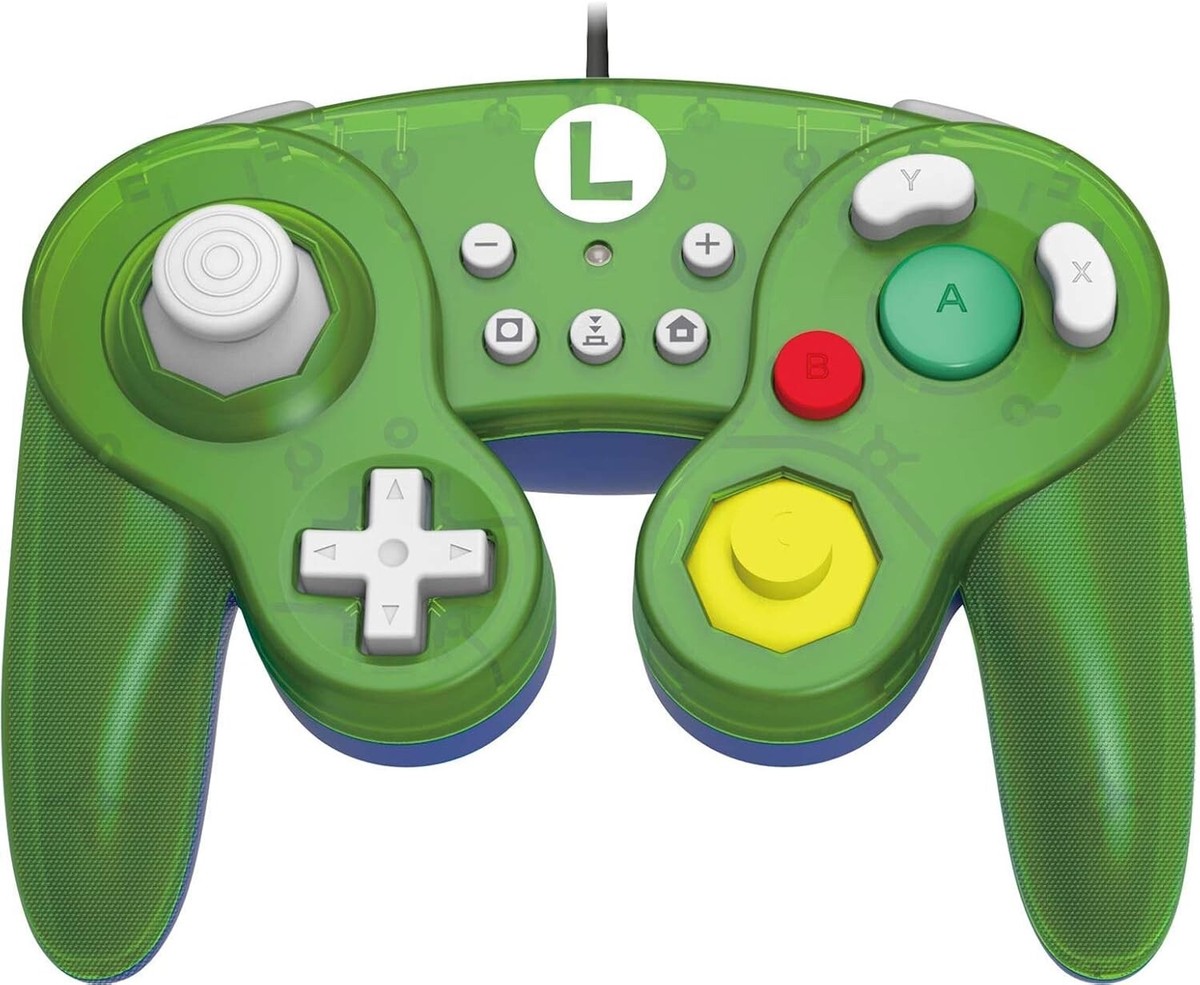 HORI Nintendo Switch Battle Pad (Luigi) GameCube Style Controller
