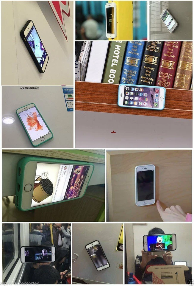 Anti Gravity Custodia Per IPHONE X, XS Massimo 12 Pro Sticky Nano Ventosa Cover - Immagine 2 di 4