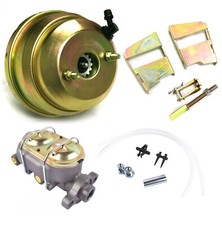 1955 57 Chevy Car 7" Dual Zinc Power Brake Booster Bail Top Master Mount Bracket