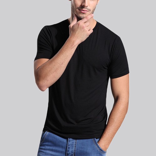2 Piece Men's Ultra Soft Bamboo Viscose T-Shirt Casual V Neck Basic Classic Tops - Picture 7 of 8