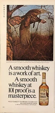 1980 Wild Turkey Bourbon PRINT AD Art 101 Proof Masterpiece Ken Davies VTG 80s