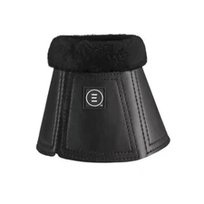 EquiFit Essential Bell Boots with Ultrawool Top - Black/Black