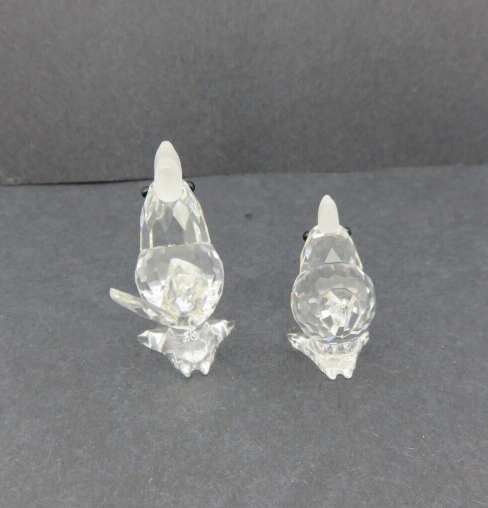 Swarovski Rooster and Hen Miniature Crystal Barnyard Friends Set eBay