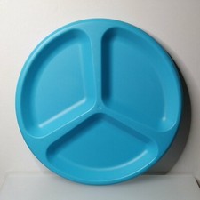 Learning Resources Blue Sectioned PLATE Realistic Play Food Toy Child's Kitchen