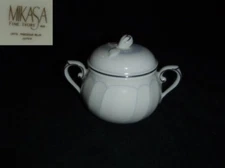 Mikasa Precioius Blue Sugar Dish ( Bowl ) with Lid