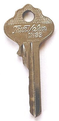 Vintage Key True Value Marked IN33 Appx 2-1/8''Locks Doors House Key Gate Trunk
