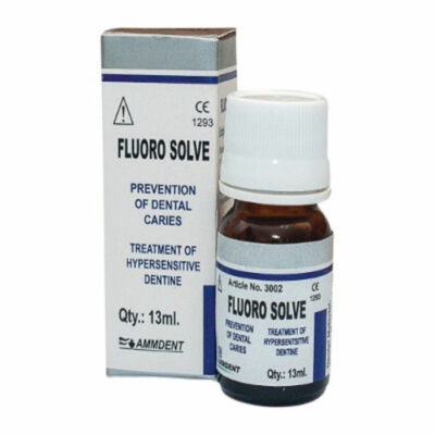 Ammdent Fluorosolve Topical Fluoride Solution Dental Based Desensitizer 13ml