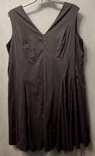 Women's JESSICA LONDON DRESS size 20 Black Sleeveless Fitted Flared s0365