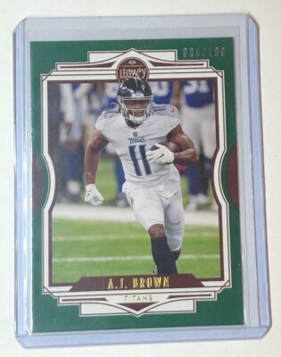 A.J. Brown GREEN PARALLEL #'d 080/100 - 2021 Legacy Football 