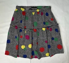 BOUTIQUE MOSCHINO Women’s Polka Dot Multicolor Skirt Size 8