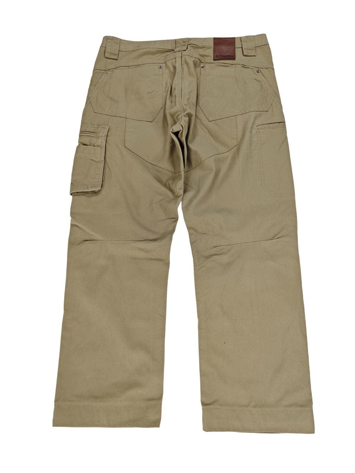 King Gee Tradies Canvas Cargo Pants Men's Size 97S Beige Relaxed Work Casual image 3