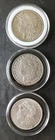 1886, 1889, and 1891 $1 Morgan Silver Dollars in Capsules