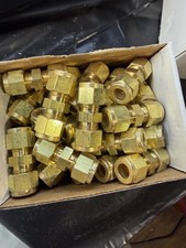 Parker 6-6 HBZ-B Brass Straight Compression Fitting 3/8  $10.00 inch I have 179