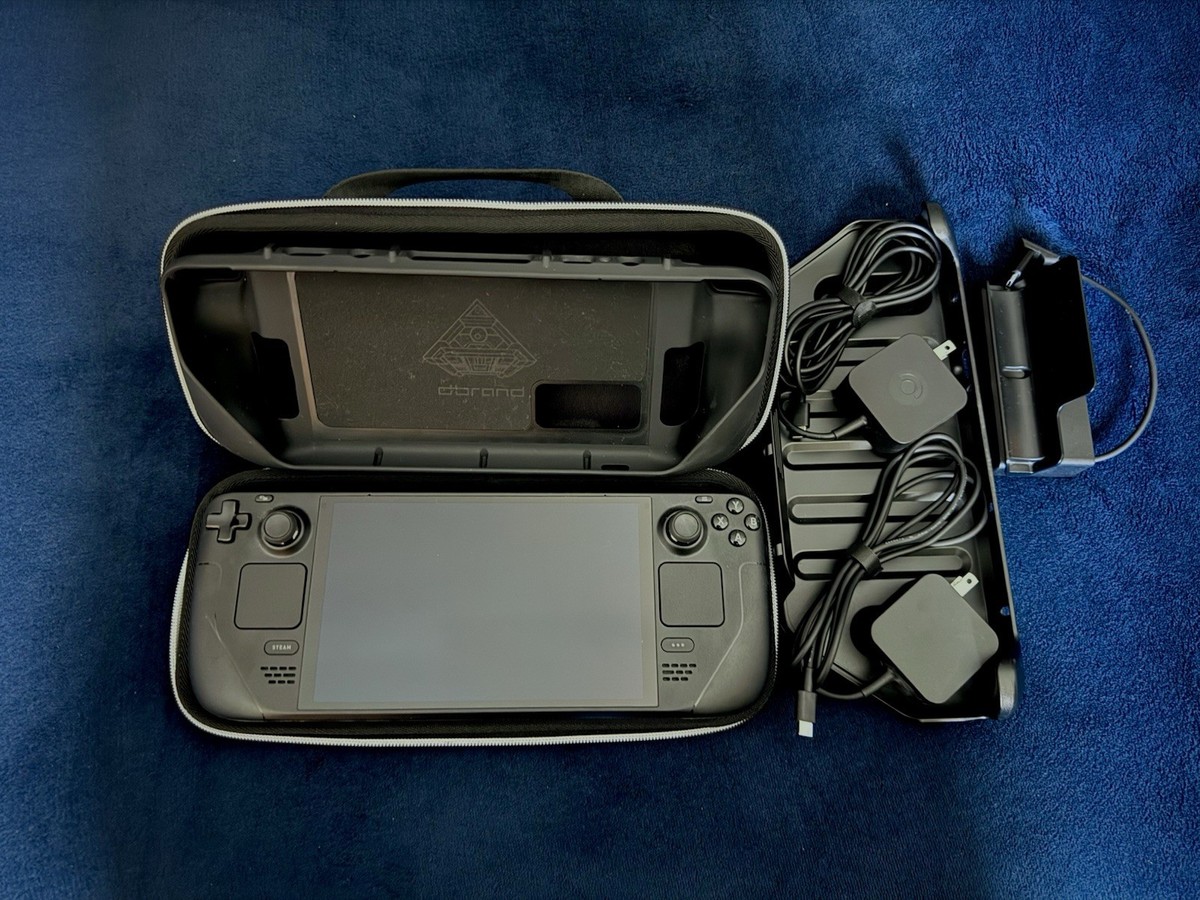 Steam Deck OLED 1TB SSD, 512GB MicroSD, DBrand Case, and Steam