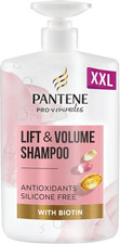 Pantene Biotin & Rose Water Hair Thickening Shampoo,1L,Lift 'n' Volume,Silicone 