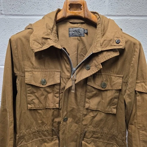 J Crew NX-631 M65 Military / Mechanic Field Jacket Hooded  Brown M  23x31 - product listing photo